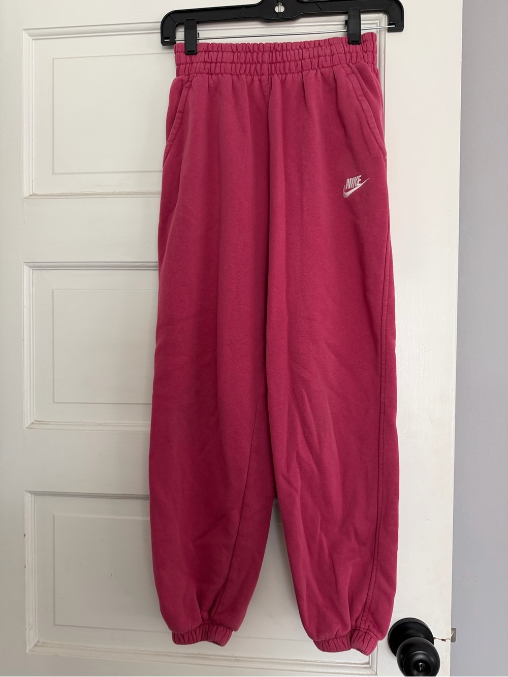 Nike Pink Fleece Jogger Bottoms